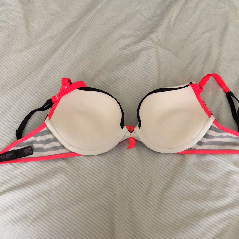 VINTAGE RARE NWOT STRIPED BRA - Picture 3 of 4